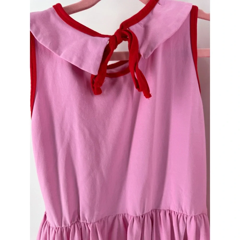 Girlhood Ruffle Hem Dress Kids 8 10‎ Pink Good Peter Pan Collar Sister Set